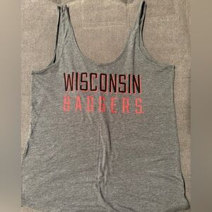Wisconsin Badgers Gray Tank Top